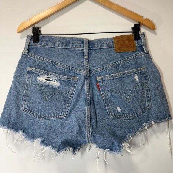 LEVI’S 501® ORIGINAL FIT HIGH RISE WOMEN'S SHORTS SIZE 28 - Picture 6 of 14